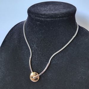 NE17 Rachel Zoe Silver plated necklace princess necklace Preowned 16 in